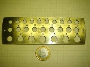 SELTENE STRANG "STUBS" ZUR KALIBRIERUNG DER RITZEL PENDEL VON PARIS UND COMTOISES. - Bild 1 von 4