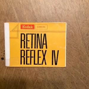 Kodak Retina Reflex IV Instruction Manual Reprint - Picture 1 of 2