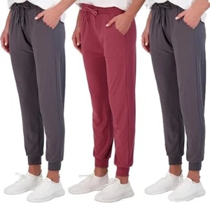 Neu 3er Pack Damen Ultraweiche Lounge Jogginghose Sweatpants Gr. M - Bild 1 von 7