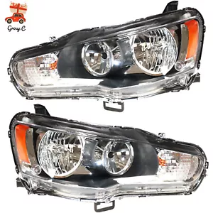For 2008-2017 Mitsubishi Lancer Headlights Headlamps 08-17 Halogen Left & Right - Bild 1 von 13