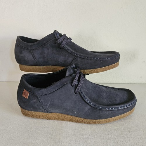 Scarpe Oxford e stringate Clarks Shacre 26159433 da uomo blu in nabuk punta 8 5 pulite