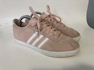 Adidas Shoes Womens 8.5 Courtset Casual Lace Up Sneakers CG5818 Pink Closed Toe - Picture 1 of 10