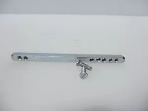 Iron Door Handle Spindle Bar with 2 Grub Screws Steel Silver Old Style Rim Lock - Picture 1 of 9