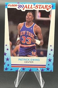 Fleer 1989 NBA All-Stars Basketball Sticker #7 Patrick Ewing Knicks NR/MT - Picture 1 of 2