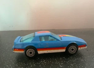Matchbox Superfast Pontiac Firebird SE Blue W Red Yellow White 1986  * BOGO-READ - Picture 1 of 6