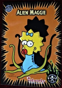 THE SIMPSONS - SIMPSONS MANIA! - Card #42 - "ALIEN MAGGIE" - INKWORKS 2001 - Picture 1 of 2