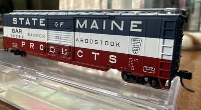 Atlas N Scale RTR #38901 50’ Single Door Box Car Bangor & Aroostook 10362 NIB NY - Image 1 of 4