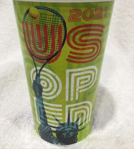 US Open Tennis 2021 New York Plastic Event Cup large Tumbler Cup 32oz Cover
