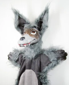 Wolf Hand Puppet - Handmade Original Puppet - Picture 1 of 3