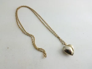 Heart Pendant Necklace 3D 36 In Chain Unbranded - Picture 1 of 5