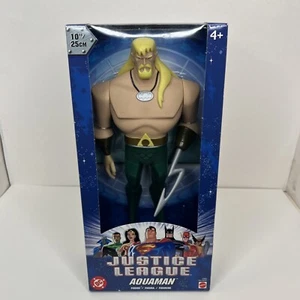 "Figura de acción Justice League Aquaman DC Mattel 10"" nueva en caja 2003 superhéroe" - Imagen 1 de 8