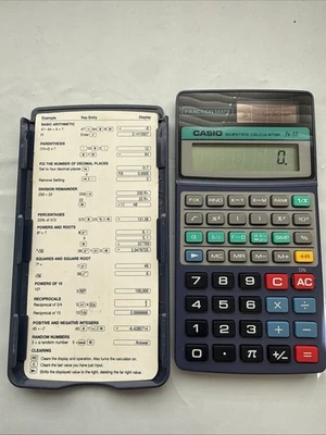 Casio Scientific Calculator FX-55 Fraction Mate Two Way Power TESTED & WORKING - Image 1 of 3