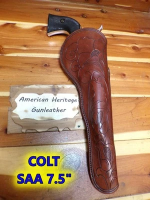 S. KRALING Slim Jim Cross Draw Gun Holster for COLT SAA 7.5" REMINGTON 1858 8" - Image 1 of 4