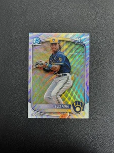 2025 Bowman #BCP-38 Luis Pena 1st Wave Refractor 022/350 BJYY - Picture 1 of 5