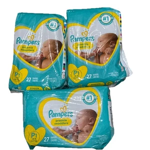 Pampers P1 Preemie Swaddlers  6lbs 20ct. Hospitals #1 Choice (Pack of 3) - Picture 1 of 3