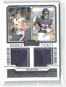 Tyson Bagent/Roschon Johnson 2023 Contenders Rookie Ticket Dual Swatches #DS-15 - Picture 1 of 2