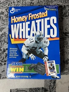 Deion Sanders Dallas Cowboys 1996 Honey Frosted Wheaties Cereal Box Unopened🔥 - Picture 1 of 7
