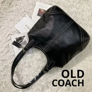 Coach Vintage Soho Leather Hobo Shoulder Bag Black Used - Picture 1 of 12
