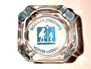 Vintage Howard Johnson’s Motor Lodge Advertising Glass Ashtray Mint $4.99 - Picture 1 of 2