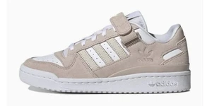 Scarpe casual Adidas Forum basse da donna taglia 10 bianche rosa sneakers sportive trainer - Foto 1 di 7