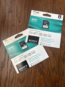 2 Sony 8GB SDHC Card - SF8N4/TQ BRAND NEW - Picture 1 of 1
