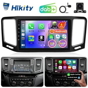 DAB+ 2+64GB Android 15 CarPlay Autoradio Für VW Sharan SEAT Alhambra 10-22 GPS - Bild 1 von 16
