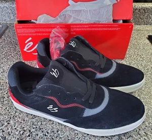 Scarpe da skateboard Es Pro rosse e nere taglia 12 - Foto 1 di 7