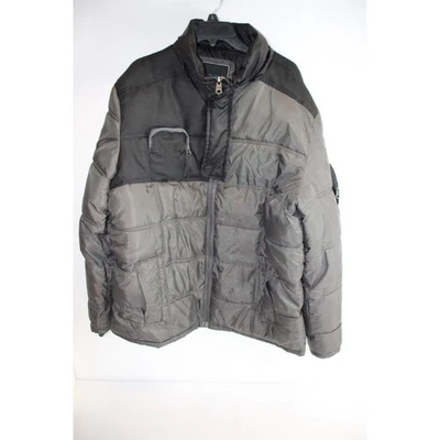 COOGI Australia Puffer Jacket Coat Men's Black Gray Quilted Full Zip - Image 1 of 2