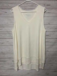Soft Surroundings Women's Sleeveless Waterston Layered Tank Top Tunic Sz XL 18 - Picture 1 of 9