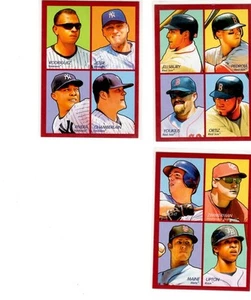 2009 ud goudey 4in1 3 card lot jeter/rivera/arod/chamberlain - Picture 1 of 1