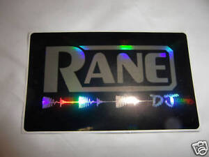 Rane Pro Dj Mixer Chrome On Black Decal Sticker Nice