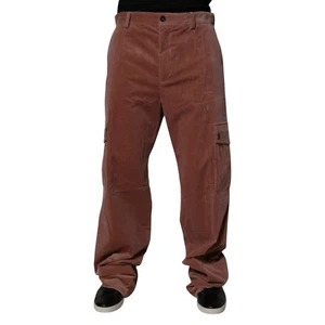 Jeans DOLCE & GABBANA Marrón Pana Algodón Carga Hombres Denim IT48/W34/M 680usd - Imagen 1 de 6