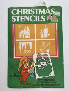 Vintage Window Mirror DECOR NOEL Christmas Paper Stencils - Picture 1 of 5