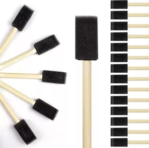 Foam Sponge Brushes in Assorted Sizes 1",2",3" For Painting Art & Craft - Picture 1 of 51