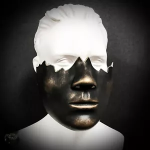 Half Face Mouth Masquerade Masks Halloween Party Masks Cosplay Costume DIY Props - Picture 1 of 7