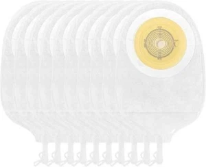 CELECARE 10 Pcs One-Piece Urostomy Bag Drainable Pouches with Measure Card,Cutti - Picture 1 of 7