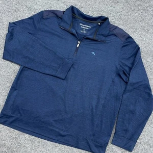 Tommy Bahama Pullover Herren L Navy Neu Roger Point Islandzone Half Zip Pulli - Bild 1 von 8