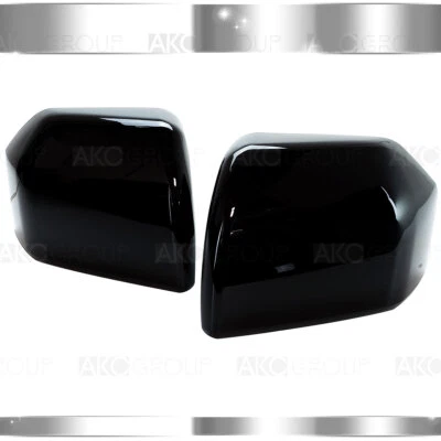 Cubierta de medio espejo retrovisor superior negra para Ford F150 2015-2017 borde superpuesto plástico ABS Foto 1 de 3
