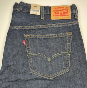 NWT: Men's 40x32, Levi's 569 Straight Loose Fit, Dark Wash, MSRP $69.50 SAVE - Picture 1 of 8