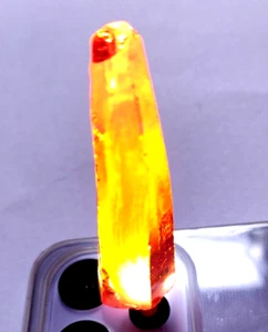 Certified 291.95 Ct Natural Orange Zircon Rough Glossy Mineral Loose Gemstone - Picture 1 of 7