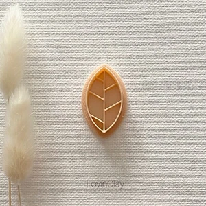 Leaf Polymer Clay Cutter (style 6) - Picture 1 of 2