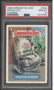 1988 Topps Garbage Pail Kids 13th Series #532a Fertile Liza PSA 10 GEM MINT - Picture 1 of 2