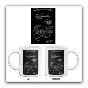 1966 - Fender Electric Guitar - Electromagnetic Pickup - Patent Art Mug - Picture 1 of 7