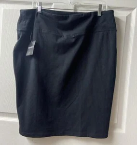 Forever 21 Junior Übergröße 3X schwarz Bleistiftrock Stretch neu mit Etikett fällt klein aus - Bild 1 von 7
