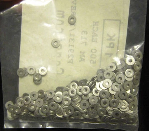 500 count Stainless Steel Flat Washers #2 C2 .099 ID .250 OD - Picture 1 of 3