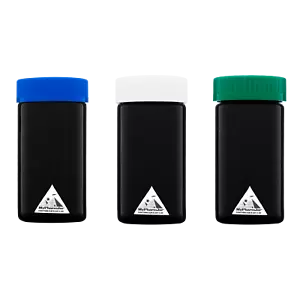 Miron Glass 100 Ml(3.3Oz) 3Pack Tall Black Ultraviolet curing jars Freeshipping - Picture 1 of 9