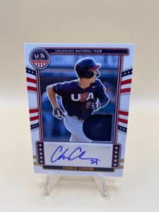 Camiseta deportiva Panini Stars Stripes 2024 EE. UU. Auto Charlie Condon 7/10 Holo Gold - Imagen 1 de 2