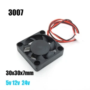 Brushless Fan DC 3.7V 5V 12V 24V oil Bearing Power Supply Cooling 30X30X7mm - Afbeelding 1 van 6