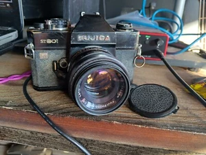 Fujica ST801 w/Fujinon 1:18 55mm lens , Promaster FTD 5700, Untested. - Picture 1 of 8