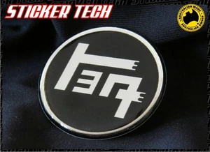 BLACK VINTAGE STYLE TEQ BADGE EMBLEM STICKER SUITS TOYOTA LANDCRUISER FJ40 TRD - Foto 1 di 2